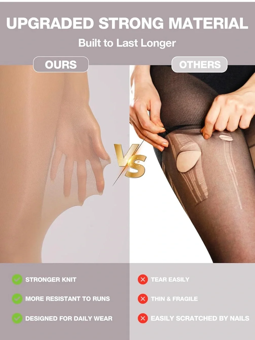 Sheer Tan Nude Women's Tights / Nylons